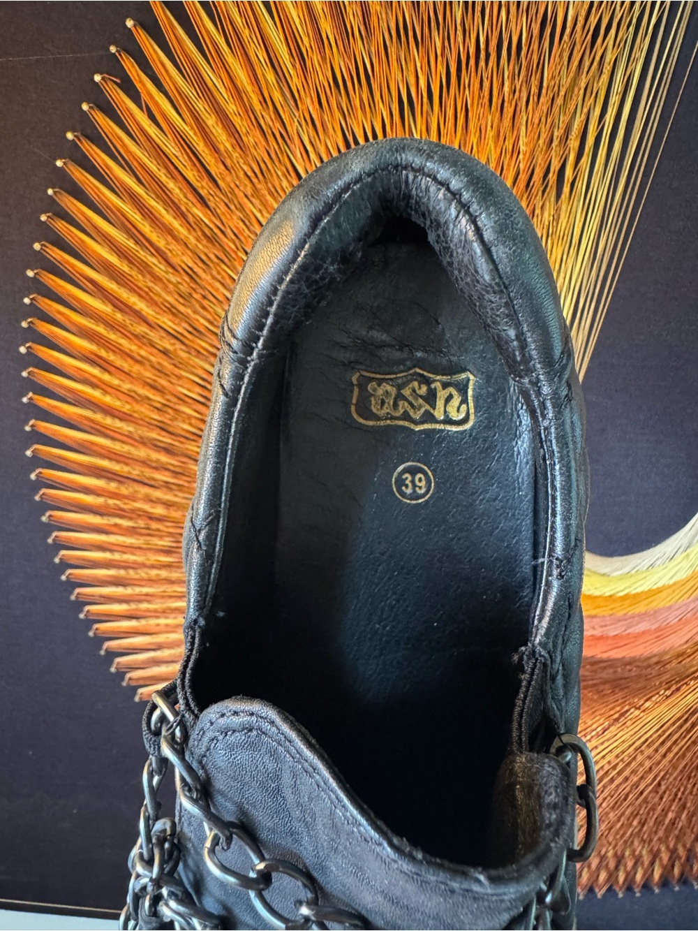 Ash Quilted Leather Chain Jewel Bis Platform Sneaker 39 - Picture 10 of 13